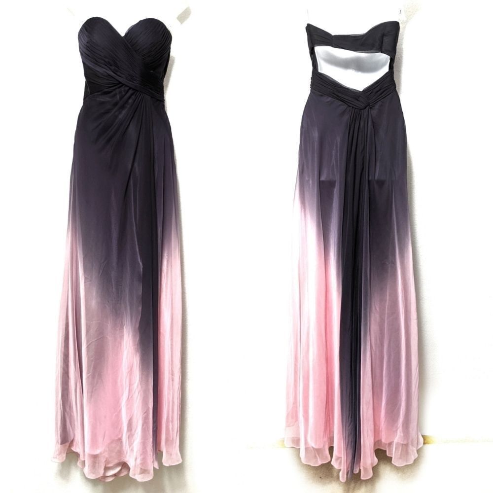 LA FEMME Strapless Ombre Dress ALTERED XS